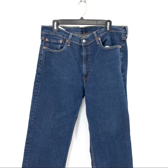Levis 514 Men's Straight Fit Size 38x 30 dark Wash - Picture 8 of 13